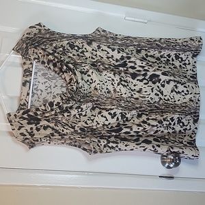 Victoria Keopard Print Top/Blouse size XL